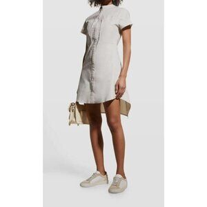 Anatomie Size XL  Charmaine Saira Dress $298 Hi Lo Comfortable Travel Beige
